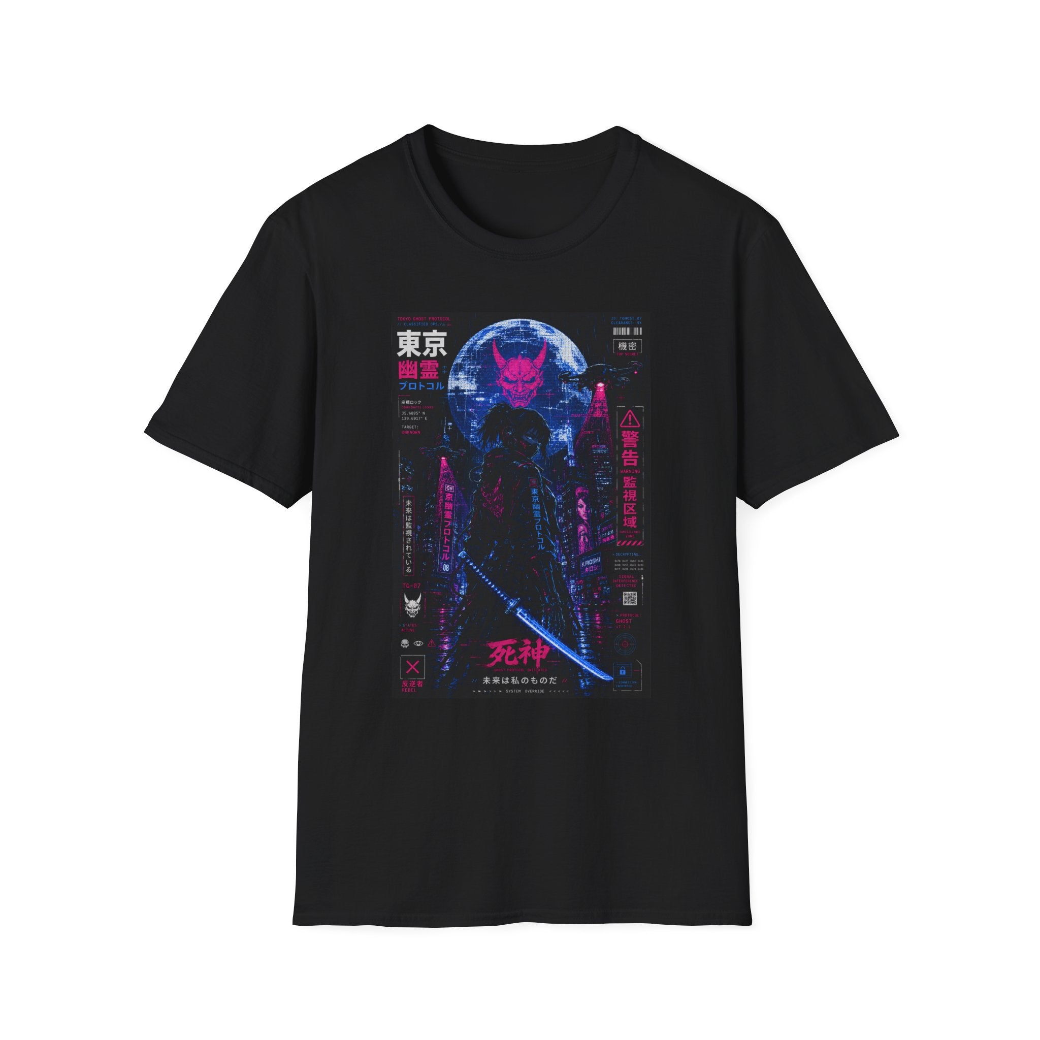 Tokyo ghost protocol: cyberpunk assassin T-Shirt