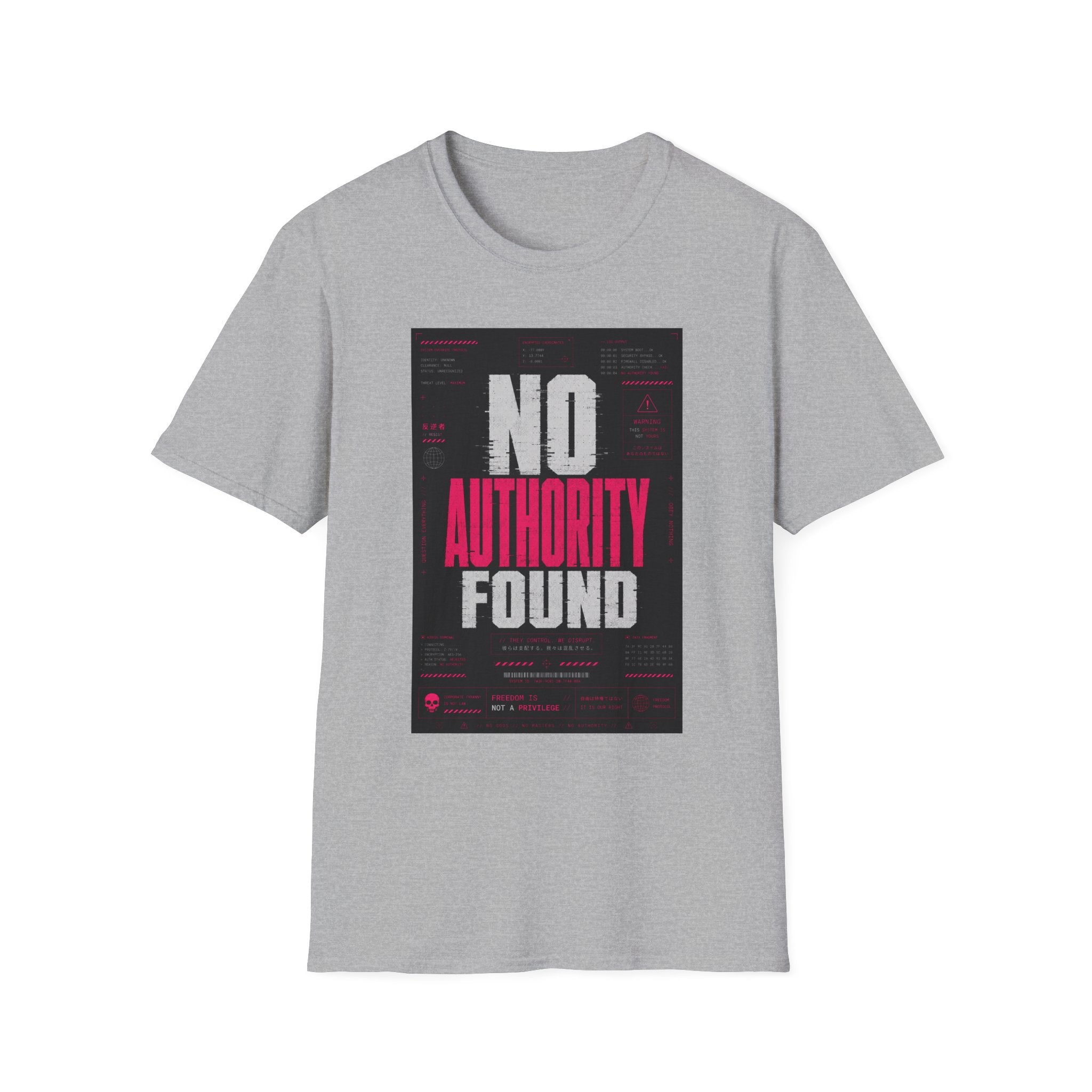 No authority found: system breach T-Shirt