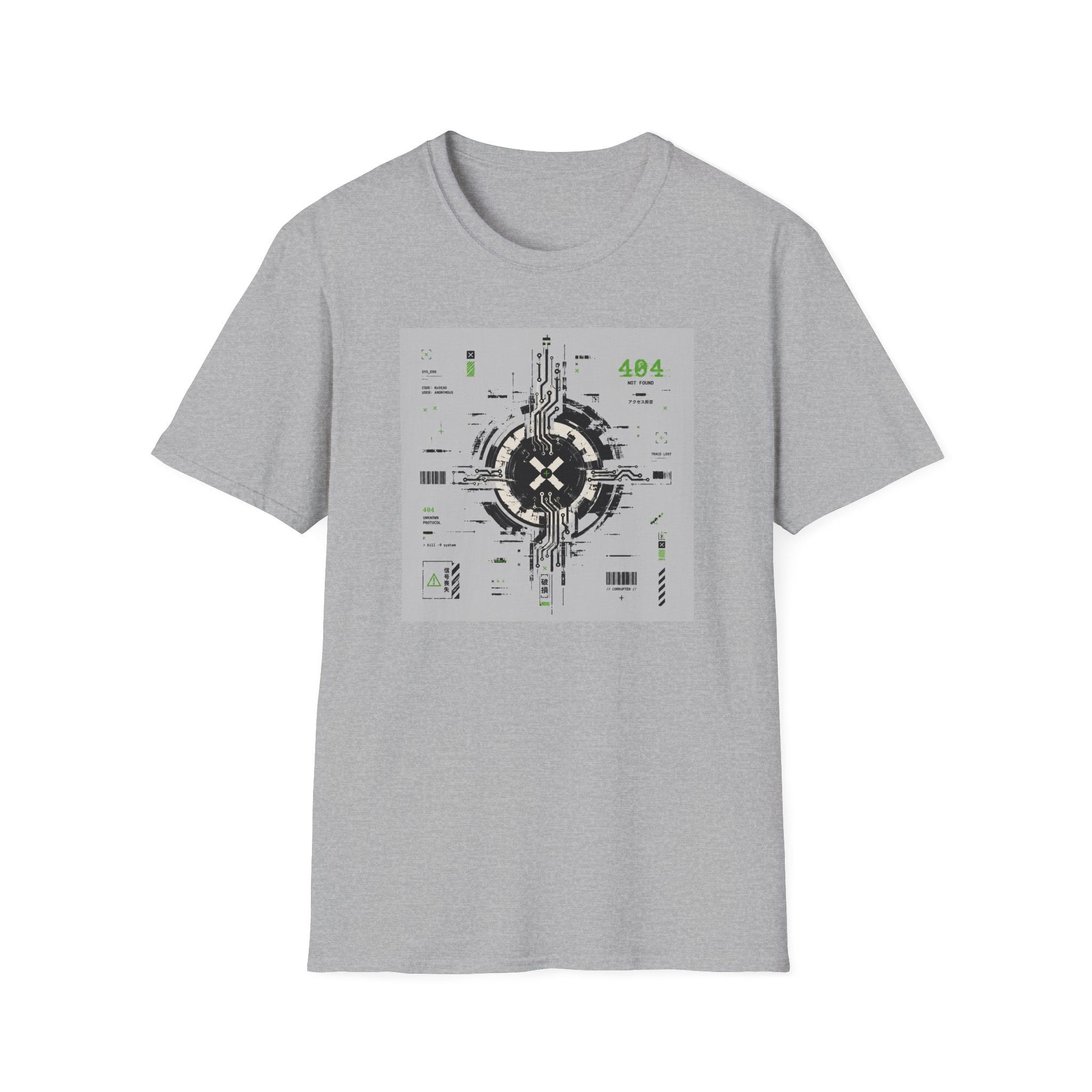 Corrupted cyberpunk system schematic T-Shirt